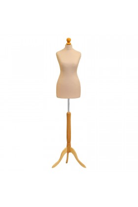 Deluxe Female Tailor's Dummy Size 6/8 Cream