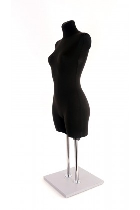 Female Tailor's Dummy Torso With Leg Size 16/18 Black